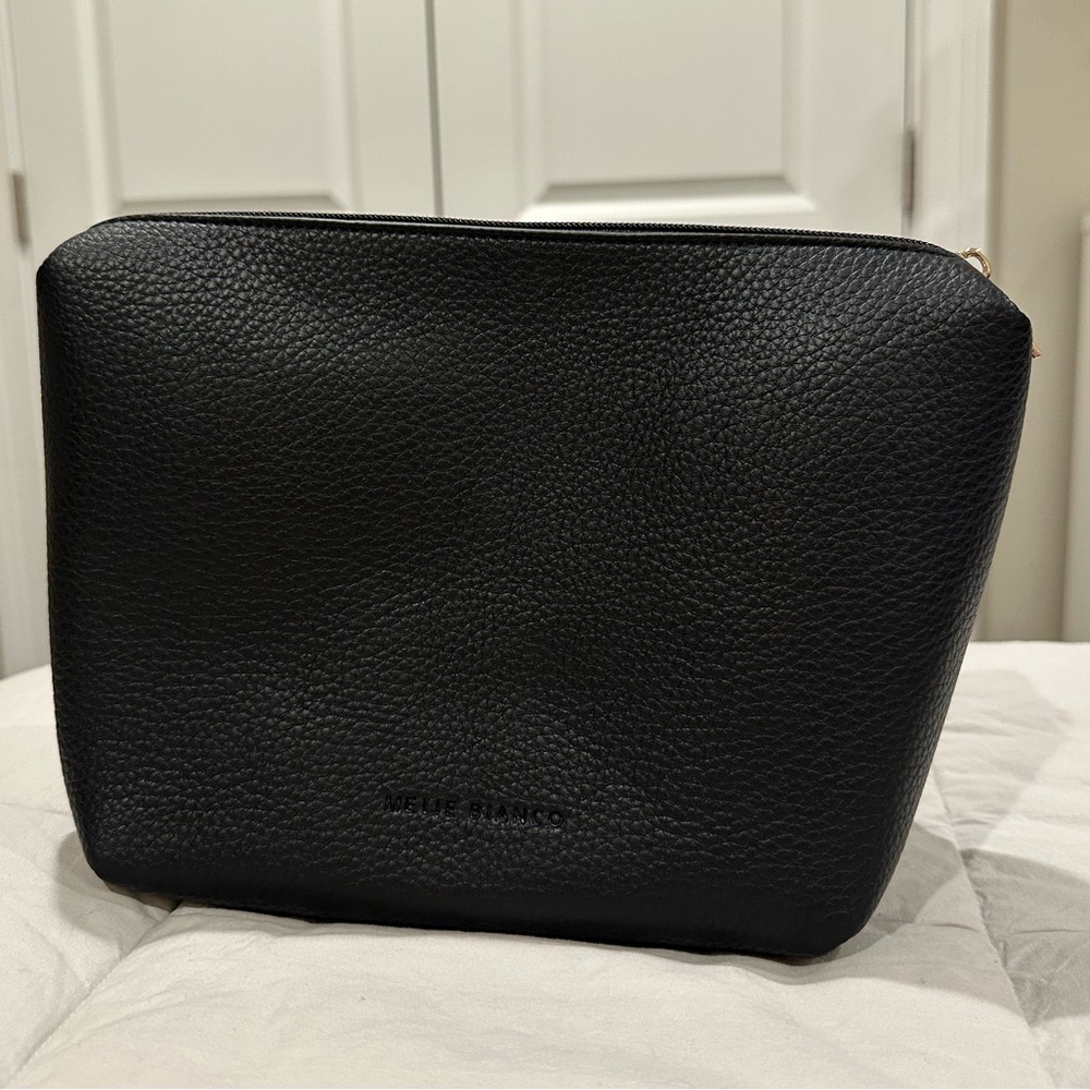 MELIE BIANCO vegan leather zip pouch